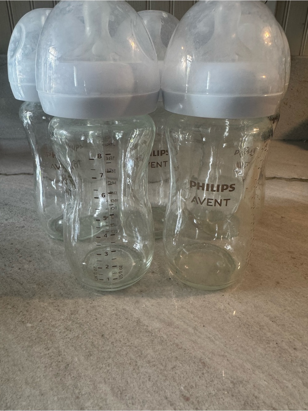 Philips Avent Glass 8oz Baby Bottle Set